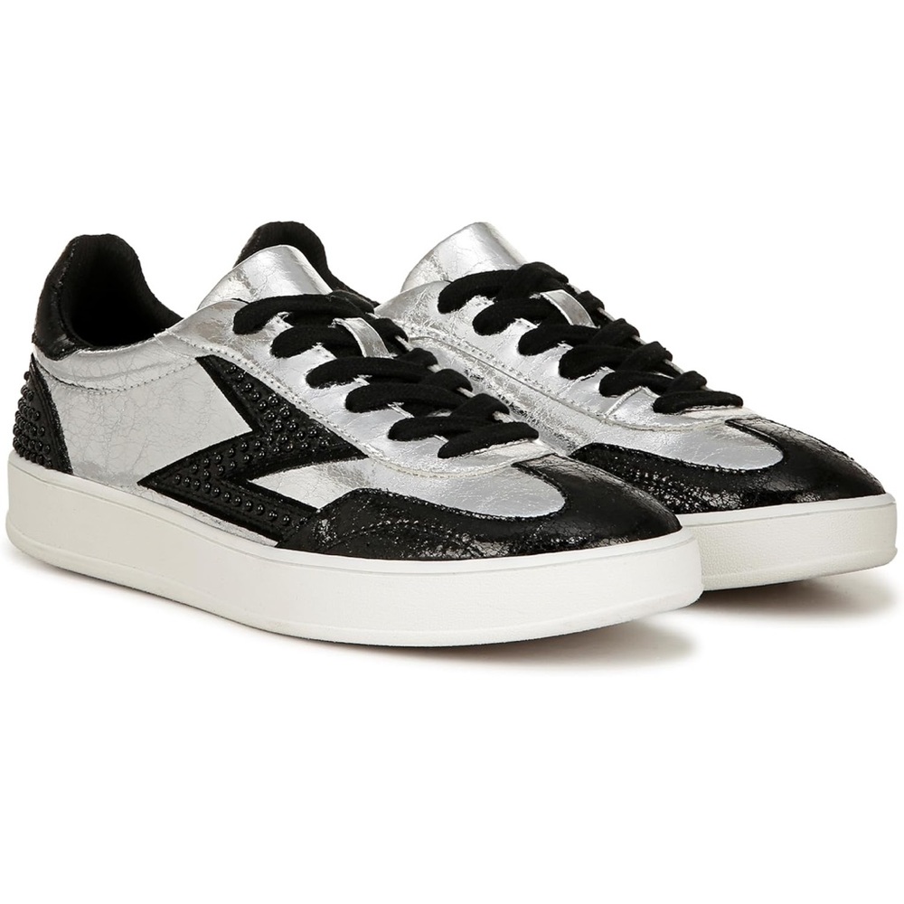 Zodiac black silver diva flash sneakers new in box 8 m